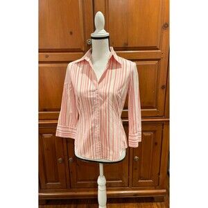 Banana Republic 3/4 sleeve striped button shirt - Size S (A081)